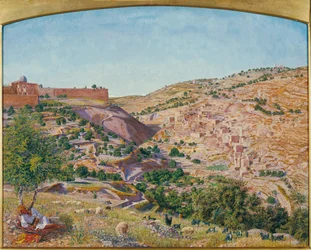 Jerusalem og Josafats dal fra den onde råds høyde